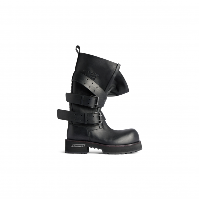 BALENCIAGA WOMEN'S VENOM HIGH BOOT IN BLACK 833594WBEQ11000